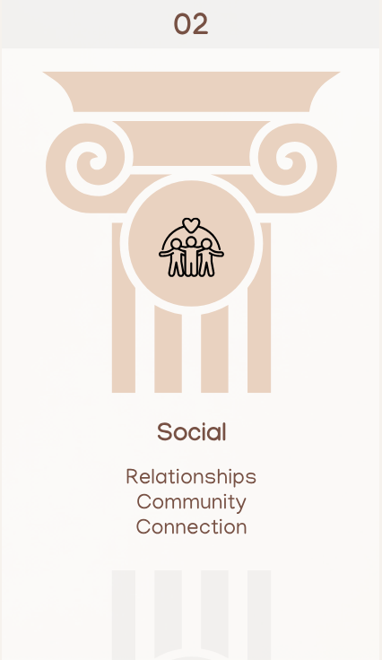Pillar 2, Social — Relationships, Community, Connection